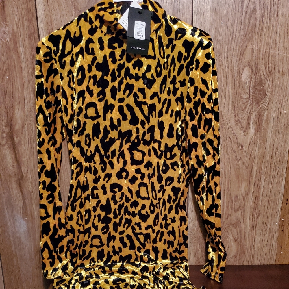 Maxi dress leopard